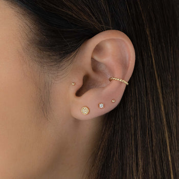 Minimalist Conch Spiral Ear Cuff Hoop