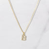 Dainty Initial Letter Pendant Necklace