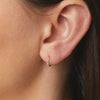 Cubic Zirconia Pavé Huggies Earrings